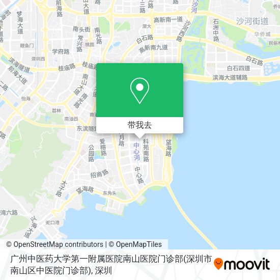 广州中医药大学第一附属医院南山医院门诊部(深圳市南山区中医院门诊部)地图