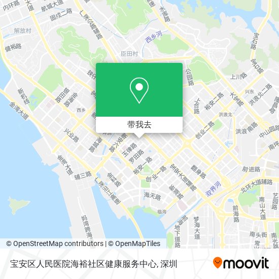 宝安区人民医院海裕社区健康服务中心地图