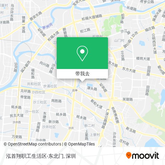 泓首翔职工生活区-东北门地图