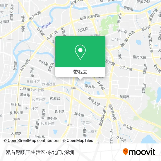 泓首翔职工生活区-东北门地图
