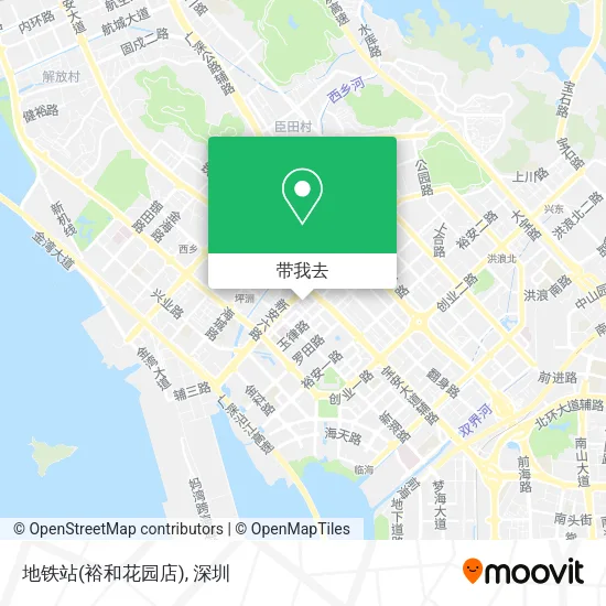 地铁站(裕和花园店)地图