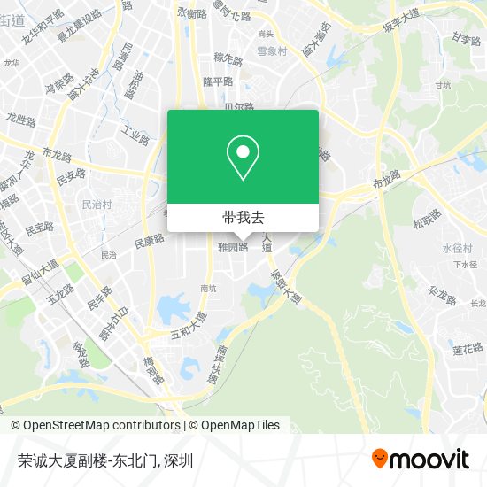 荣诚大厦副楼-东北门地图