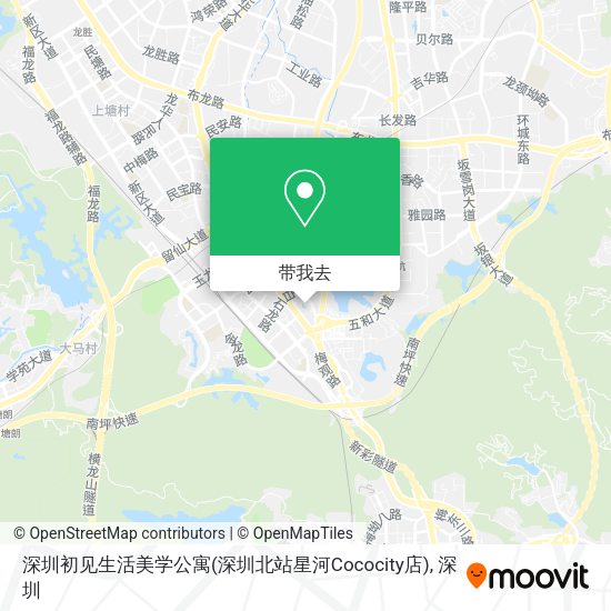 深圳初见生活美学公寓(深圳北站星河Cococity店)地图