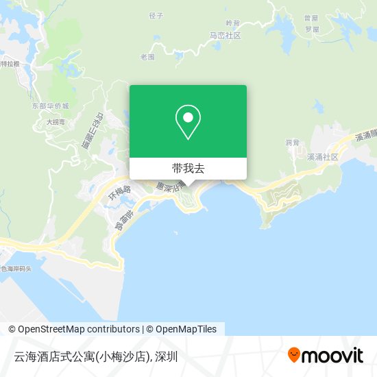 云海酒店式公寓(小梅沙店)地图
