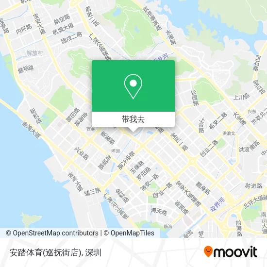 安踏体育(巡抚街店)地图