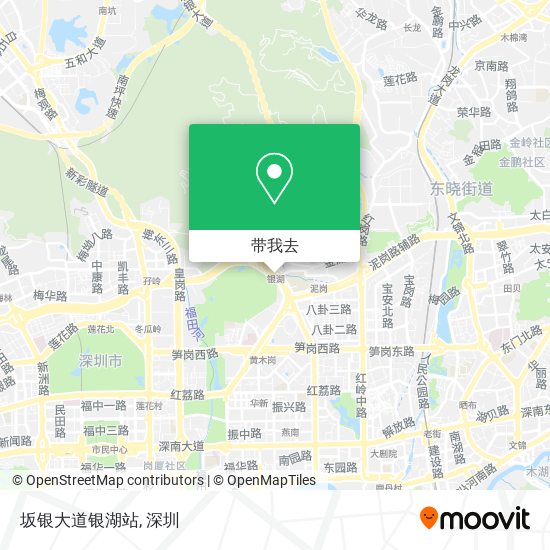 坂银大道银湖站地图