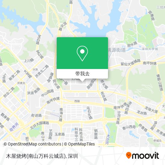 木屋烧烤(南山万科云城店)地图