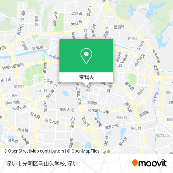 深圳市光明区马山头学校地图