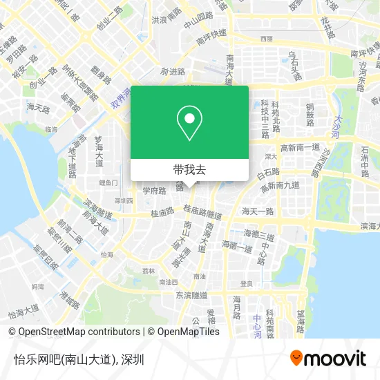 怡乐网吧(南山大道)地图