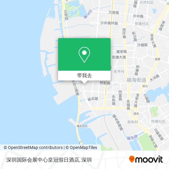 深圳国际会展中心皇冠假日酒店地图