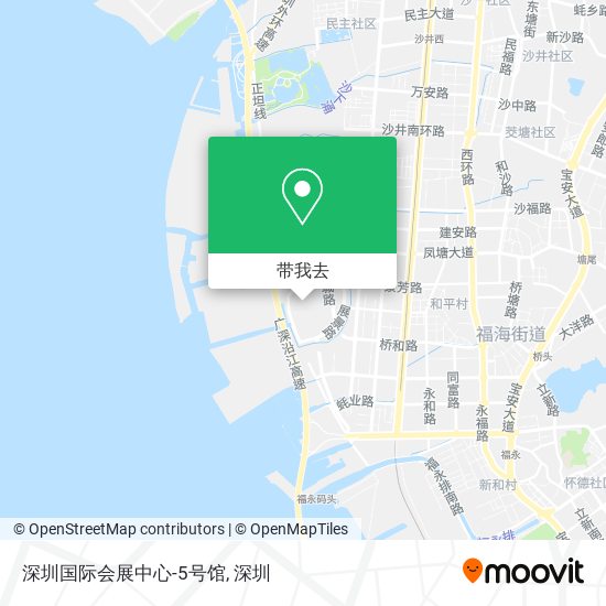 深圳国际会展中心-5号馆地图