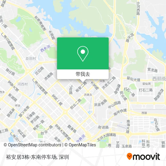 裕安居3栋-东南停车场地图