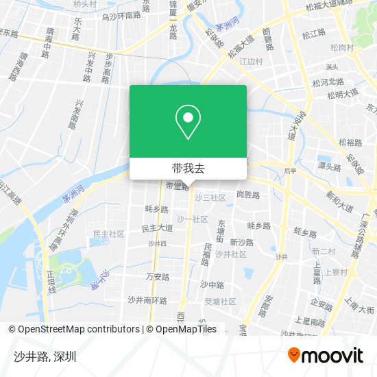 沙井路地图