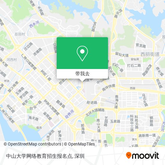 中山大学网络教育招生报名点地图