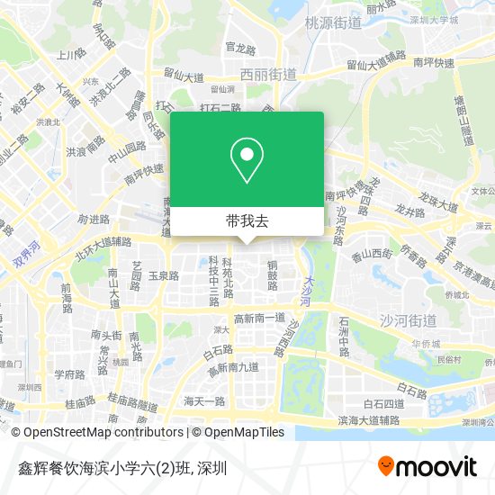 鑫辉餐饮海滨小学六(2)班地图