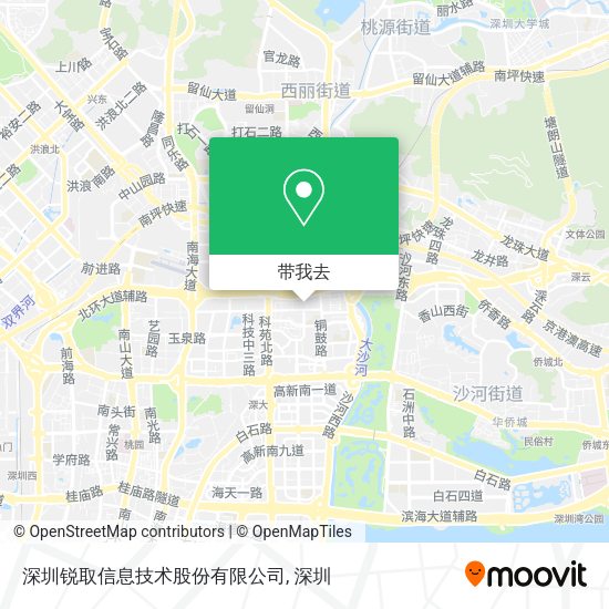 深圳锐取信息技术股份有限公司地图