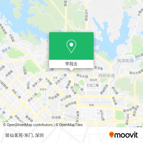 留仙茗苑-东门地图