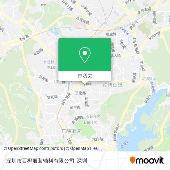 深圳市百橙服装辅料有限公司地图