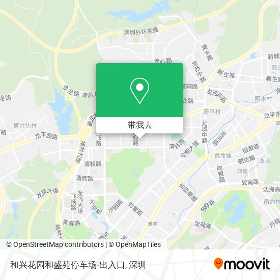 和兴花园和盛苑停车场-出入口地图
