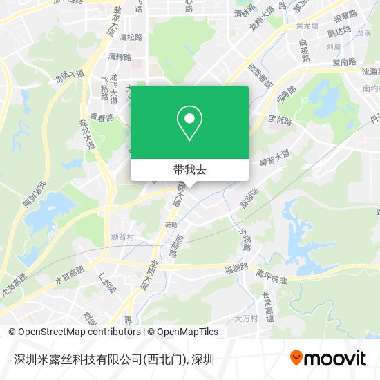 深圳米露丝科技有限公司(西北门)地图