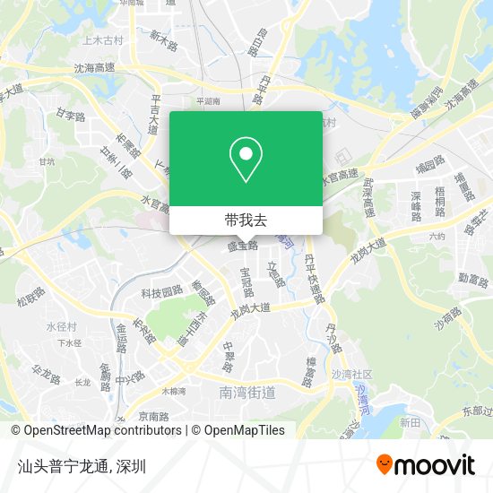 汕头普宁龙通地图
