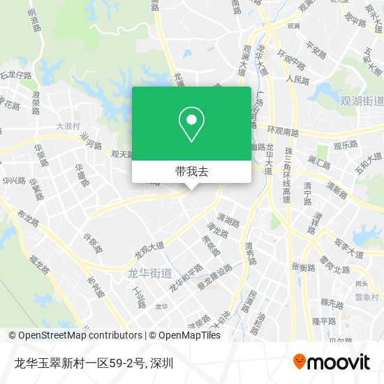 龙华玉翠新村一区59-2号地图