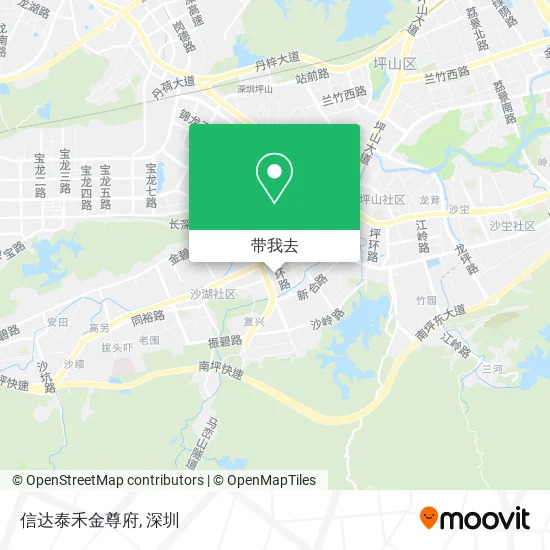 信达泰禾金尊府地图
