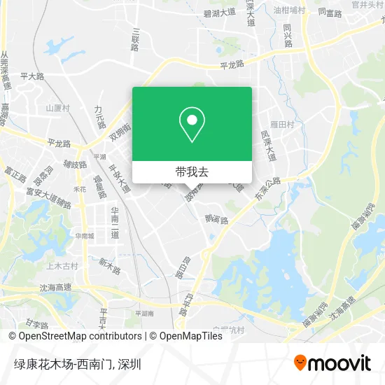 绿康花木场-西南门地图