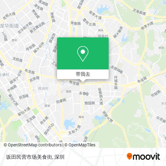 坂田民营市场美食街地图