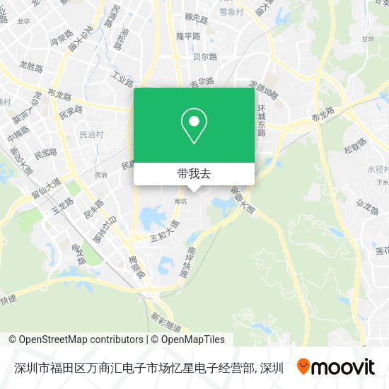 深圳市福田区万商汇电子市场忆星电子经营部地图