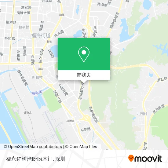 福永红树湾盼盼木门地图