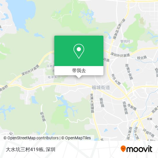 大水坑三村419栋地图