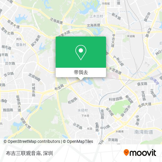 布吉三联观音庙地图