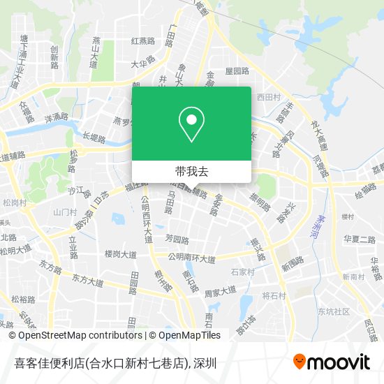 喜客佳便利店(合水口新村七巷店)地图