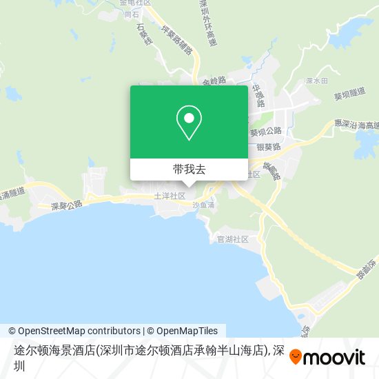 途尔顿海景酒店(深圳市途尔顿酒店承翰半山海店)地图