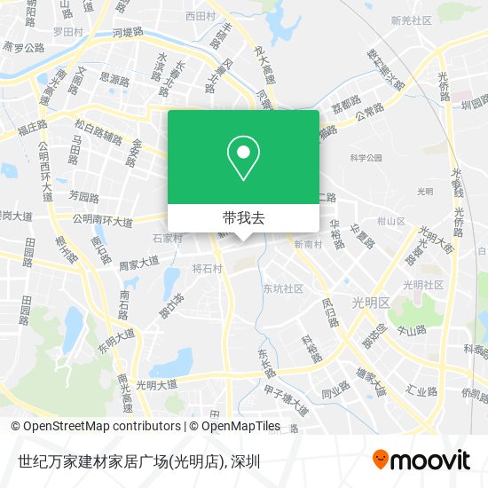 世纪万家建材家居广场(光明店)地图