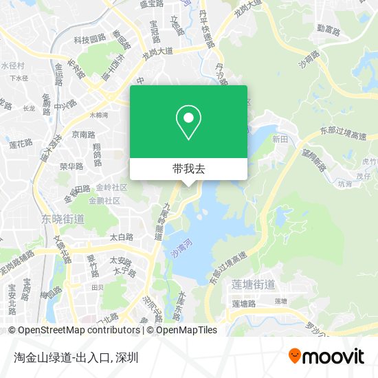 淘金山绿道-出入口地图