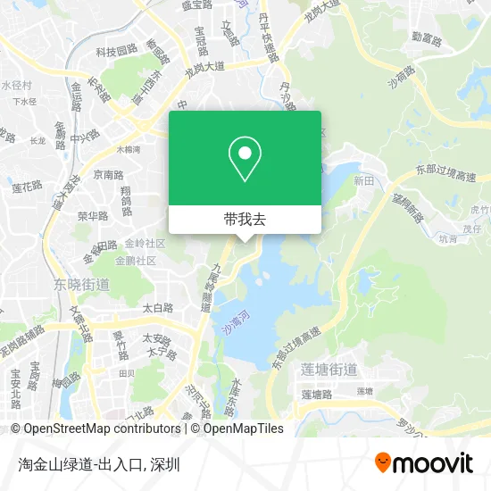 淘金山绿道-出入口地图