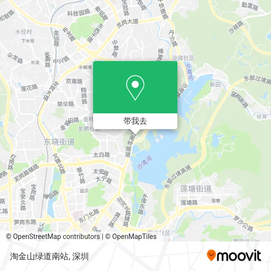 淘金山绿道南站地图
