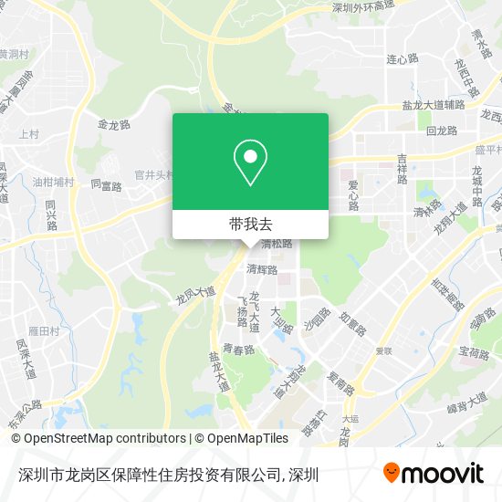 深圳市龙岗区保障性住房投资有限公司地图