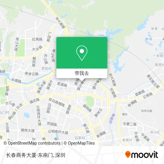 长春商务大厦-东南门地图