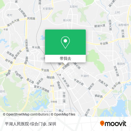 平湖人民医院-综合门诊地图