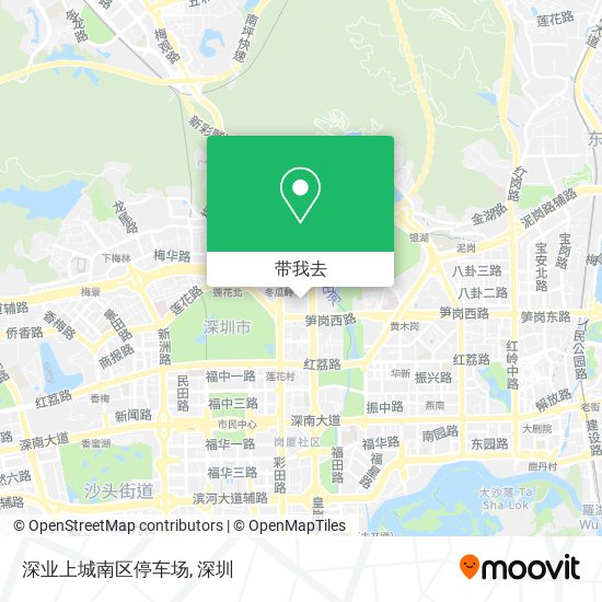 深业上城南区停车场地图
