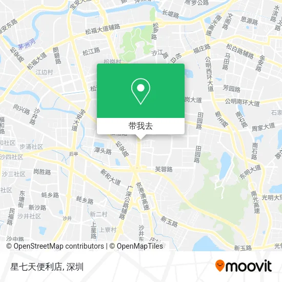 星七天便利店地图