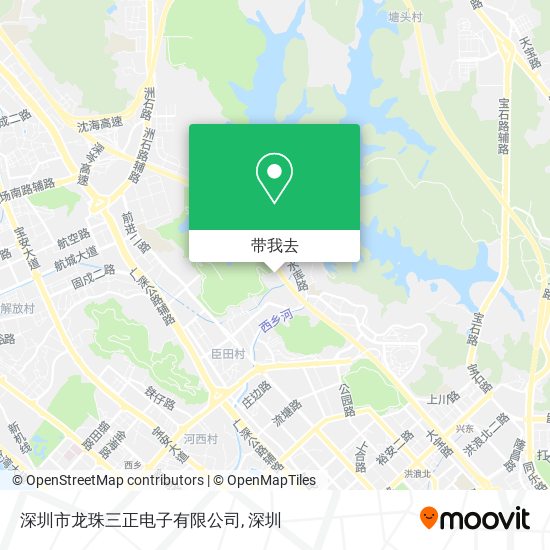深圳市龙珠三正电子有限公司地图