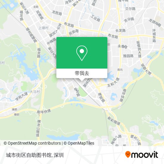 城市街区自助图书馆地图