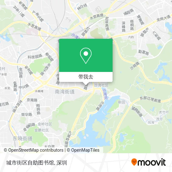 城市街区自助图书馆地图