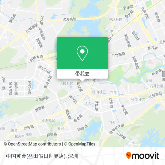 中国黄金(益田假日世界店)地图