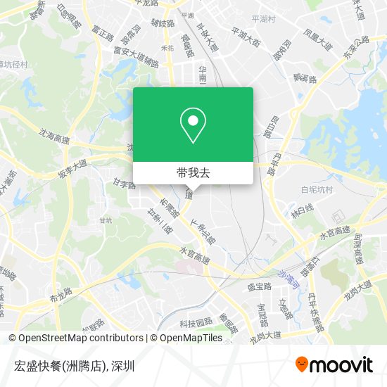 宏盛快餐(洲腾店)地图