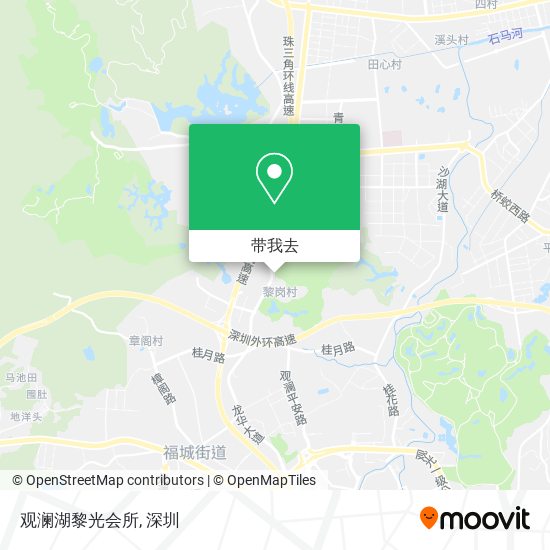 观澜湖黎光会所地图